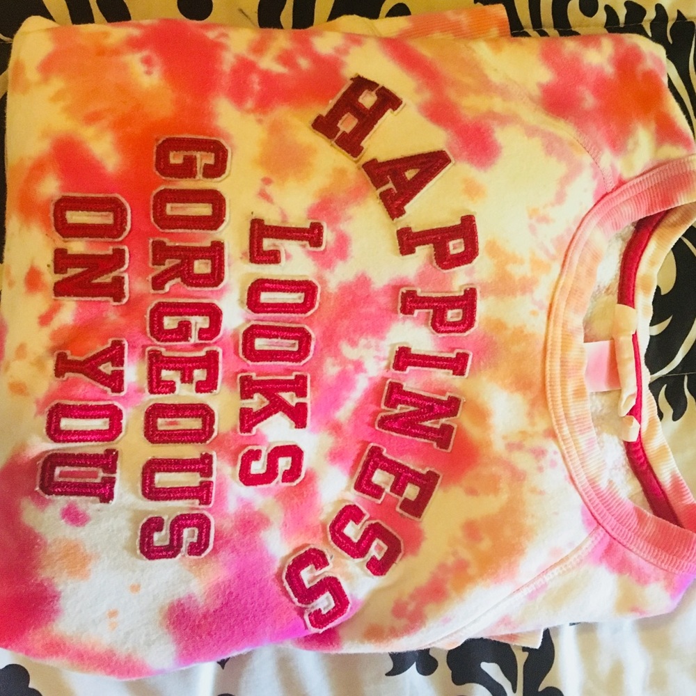 Hand Tye-Dyed “Gorgeous” Pastel Pullover
